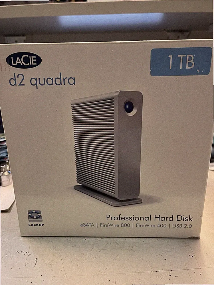 Lacie D2 Quadra Professional Hard Disk 1TB Computer Backup Hard Drive Ships Free